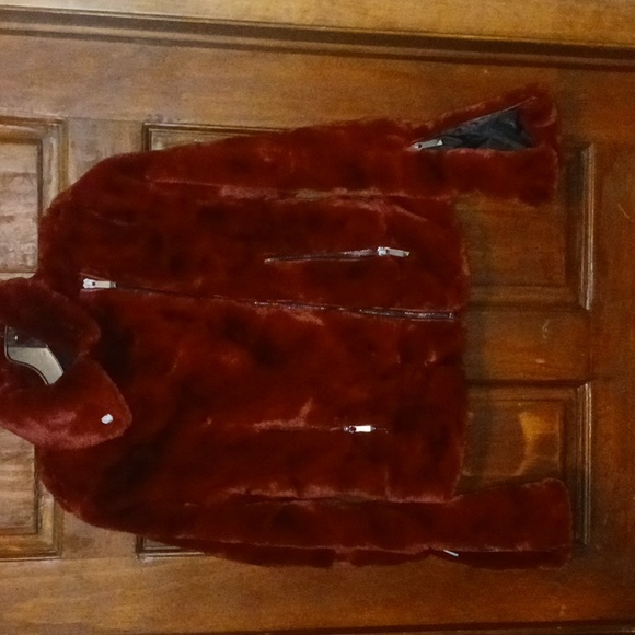 BCBG Fur Jacket sz XS - Picture 6 of 7